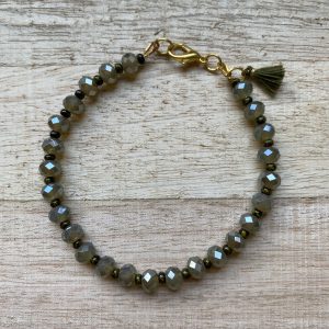 Perlenarmband *Schilf*
