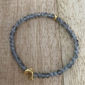 Perlenarmband grau *Flipper*