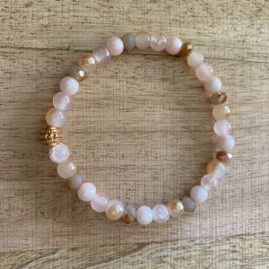 Perlenarmband *Roségold*