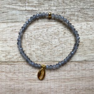 Perlenarmband grau *Kauri*