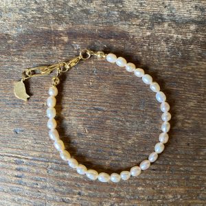 Perlenarmband apricot *Piepmatz*